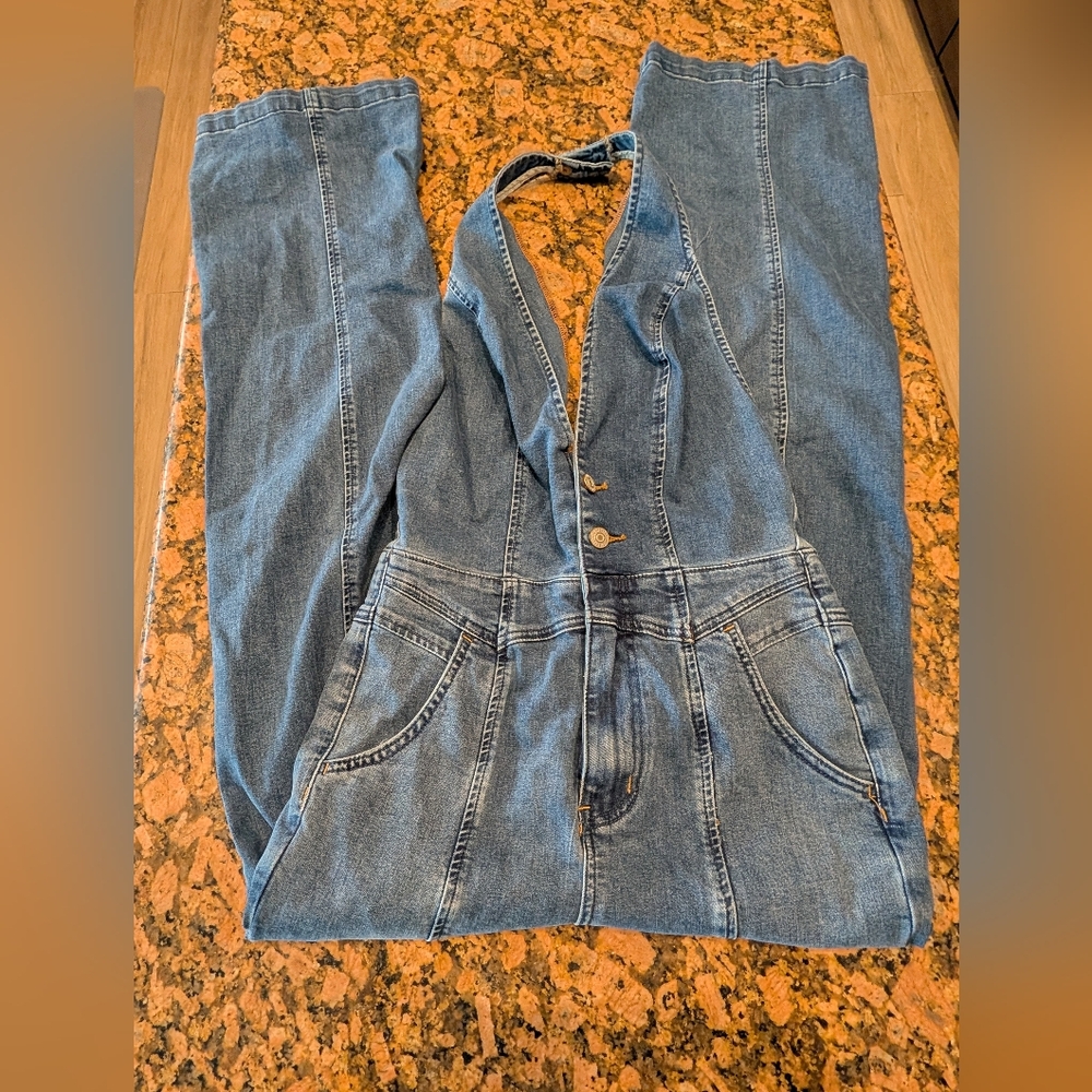 Free People Backless Romper